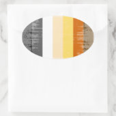 Sticker Ovale Fierté d'ours vintage (Sac)