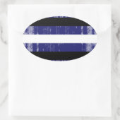 Sticker Ovale Fierté en cuir détérioré (Sac)