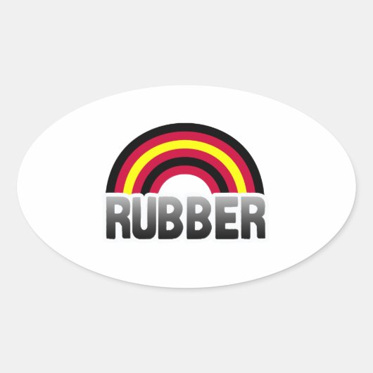 Sticker Ovale Fierté en latex (Devant)