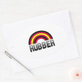 Sticker Ovale Fierté en latex (Enveloppe)