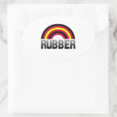 Sticker Ovale Fierté en latex (Sac)