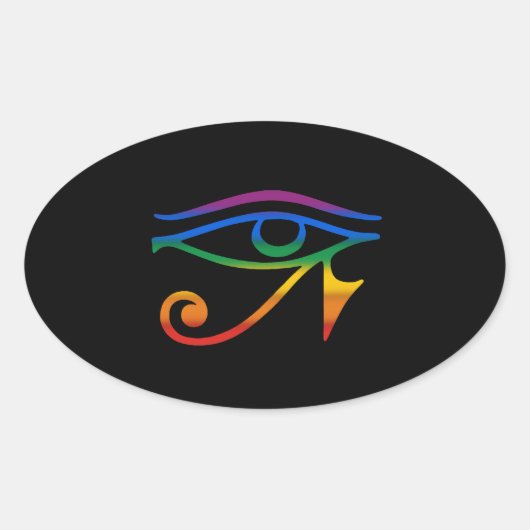 Sticker Ovale Fierté gay goth (Devant)