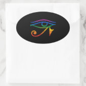 Sticker Ovale Fierté gay goth (Sac)