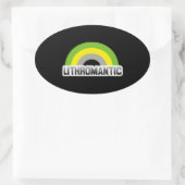 Sticker Ovale Fierté lithromantique (Sac)
