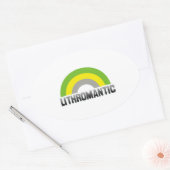 Sticker Ovale Fierté lithromantique (Enveloppe)