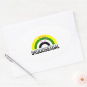Sticker Ovale Fierté skoliosexuelle (Enveloppe)