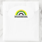 Sticker Ovale Fierté skoliosexuelle (Sac)