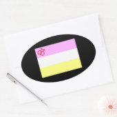 Sticker Ovale Fierté Twink (Enveloppe)