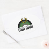 Sticker Ovale Fierté uniforme (Enveloppe)