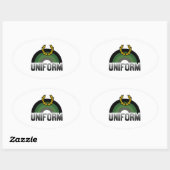 Sticker Ovale Fierté uniforme (Feuille)