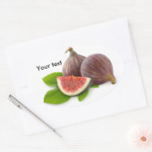 Sticker Ovale figues fraîches (Enveloppe)