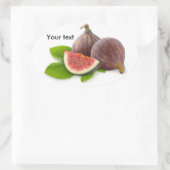Sticker Ovale figues fraîches (Sac)