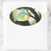 Sticker Ovale Fin de l'arc-en-ciel (Sac)
