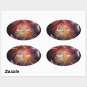 Sticker Ovale Finale Fireworks (Feuille)
