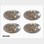 Sticker Ovale Finalement, ménage rompu (Feuille)