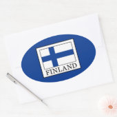 Sticker Ovale Finlande (Enveloppe)