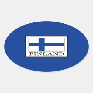 Sticker Ovale Finlande