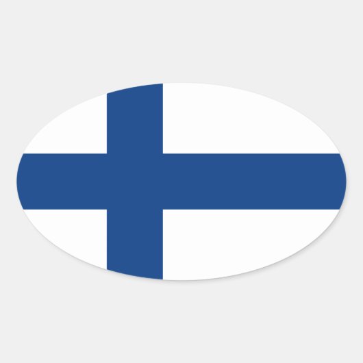 Sticker Ovale Finlande (Devant)