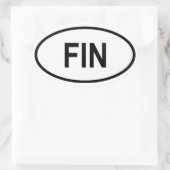 Sticker Ovale Finlande "FIN" (Sac)