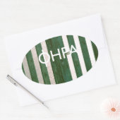 Sticker Ovale Fira - Santorin (Enveloppe)