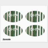 Sticker Ovale Fira - Santorin (Feuille)