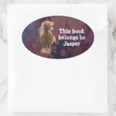 Sticker Ovale Fire Horse Lable (Sac)