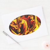 Sticker ovale Fire Spirit (Enveloppe)