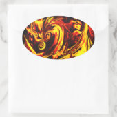 Sticker ovale Fire Spirit (Sac)