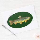 Sticker Ovale Fishing (Enveloppe)