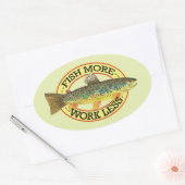 Sticker Ovale Fishing (Enveloppe)
