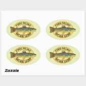 Sticker Ovale Fishing (Feuille)