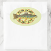 Sticker Ovale Fishing (Sac)