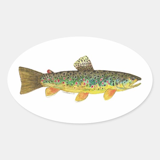 Sticker Ovale Fishing (Devant)