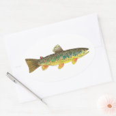 Sticker Ovale Fishing (Enveloppe)