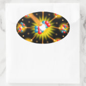 Sticker Ovale Fission nucléaire (Sac)