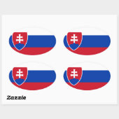 Sticker Ovale Flag (Feuille)