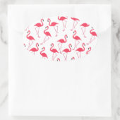 Sticker Ovale flamants Flimingos (Sac)