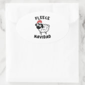 Sticker Ovale Fleece Navidad (Sac)