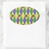 Sticker Ovale Fleur de lis (Sac)