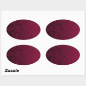 Sticker Ovale Fleur écrasée (Feuille)