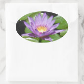 Sticker Ovale Fleur Hawaii Lotus (Sac)