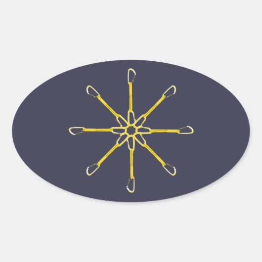 Sticker Ovale Fleur Quickdraw (Devant)