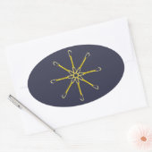 Sticker Ovale Fleur Quickdraw (Enveloppe)