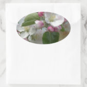 Sticker Ovale Fleurit de l'arbre Apple (Sac)