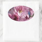 Sticker Ovale Fleurs Bienheureuses (Sac)