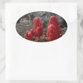 Sticker Ovale Fleurs de neige (Sac)