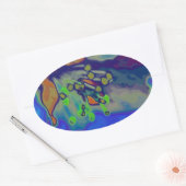Sticker Ovale floraison des pommiers (Enveloppe)