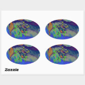 Sticker Ovale floraison des pommiers (Feuille)