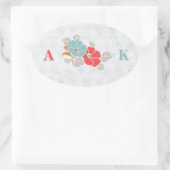Sticker Ovale "Floral Elegance" Collection (Sac)
