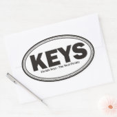 Sticker Ovale Florida Keys (Enveloppe)